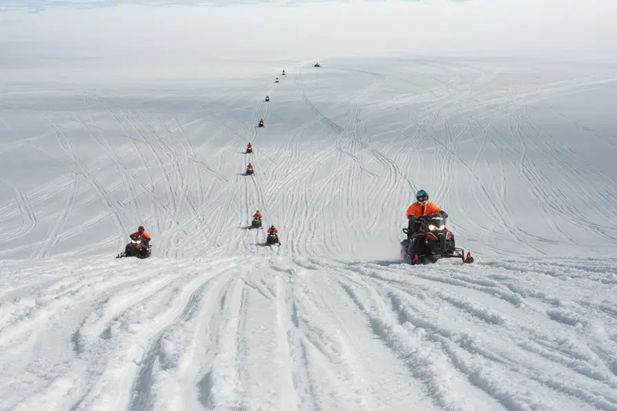 Golden Circle and Glacier Snowmobiling Iceland