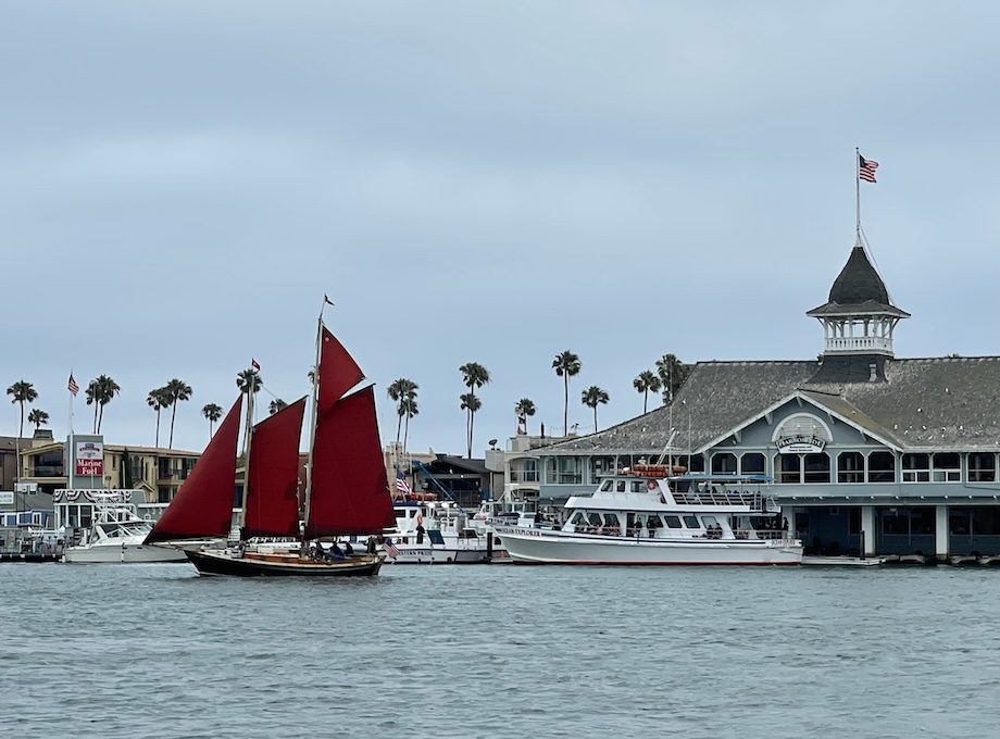 Departing Newport Harbor