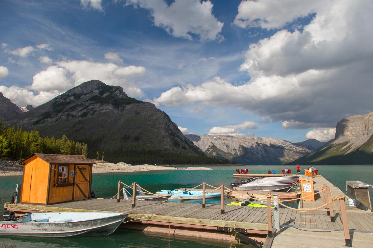 Minnewanka Boat Docks