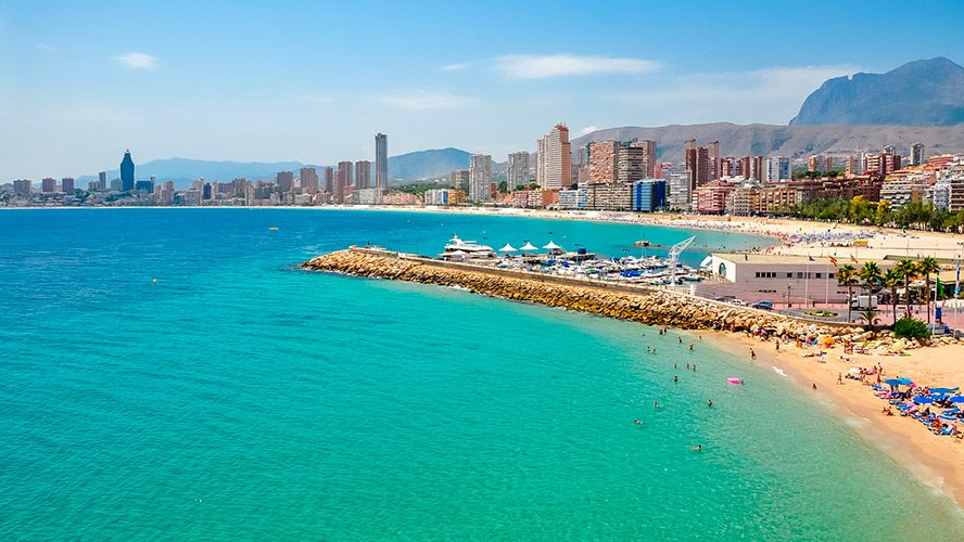 Poniente Beach jetty