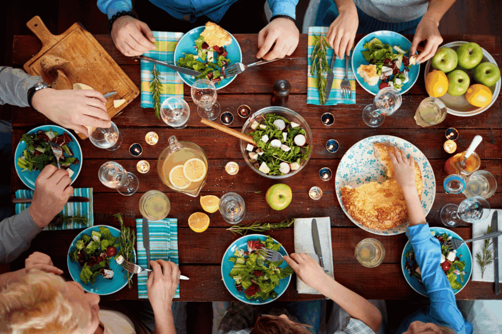 Communal dining table