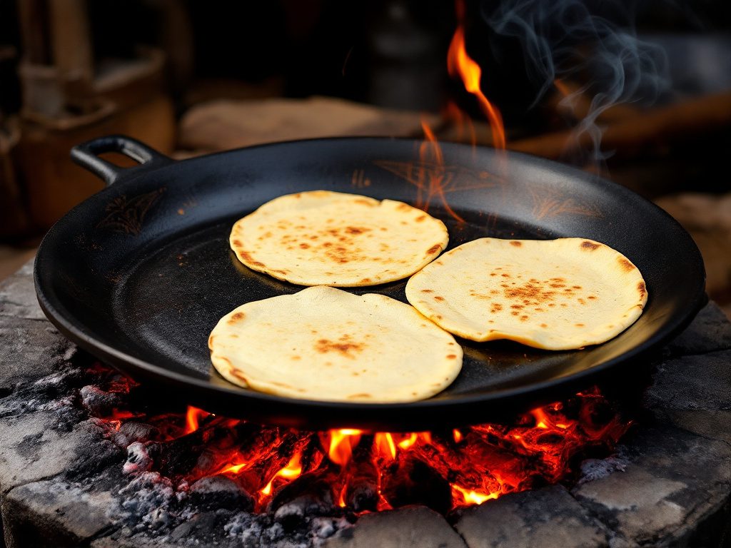 Comal griddle station