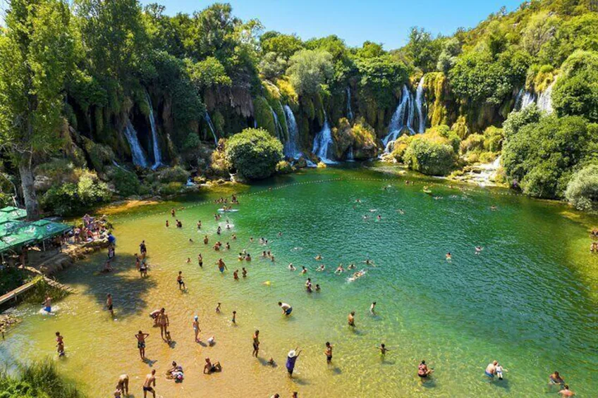 Swim in the basin