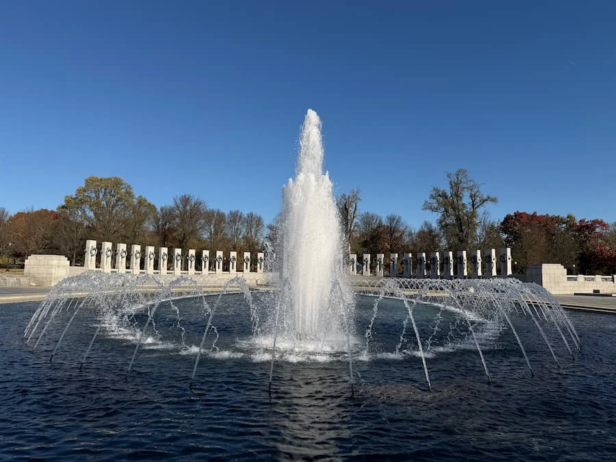 World War II Memorial Rainbow Pool