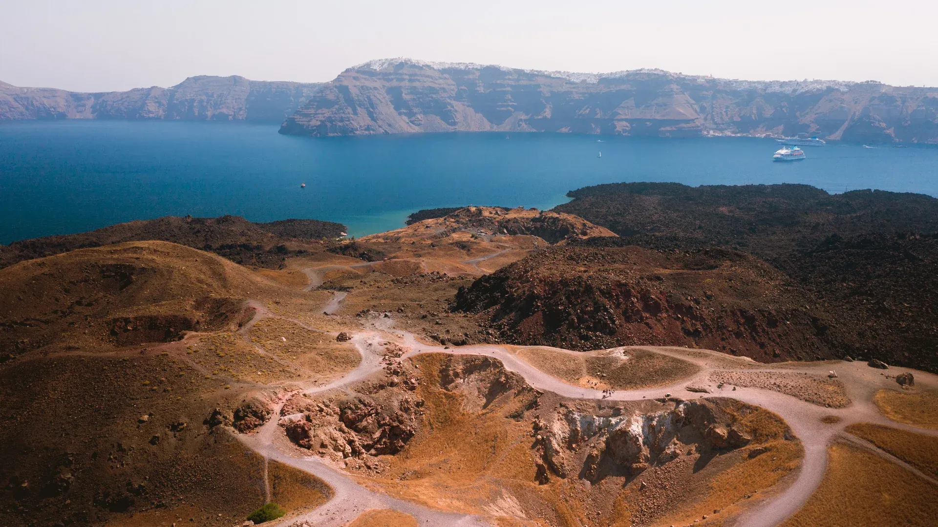 Nea Kameni Crater Rim
