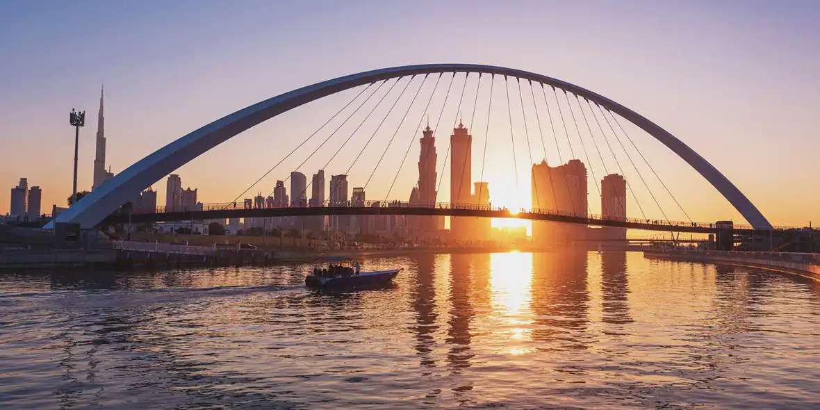 Dubai Canal Bridge Underpass
