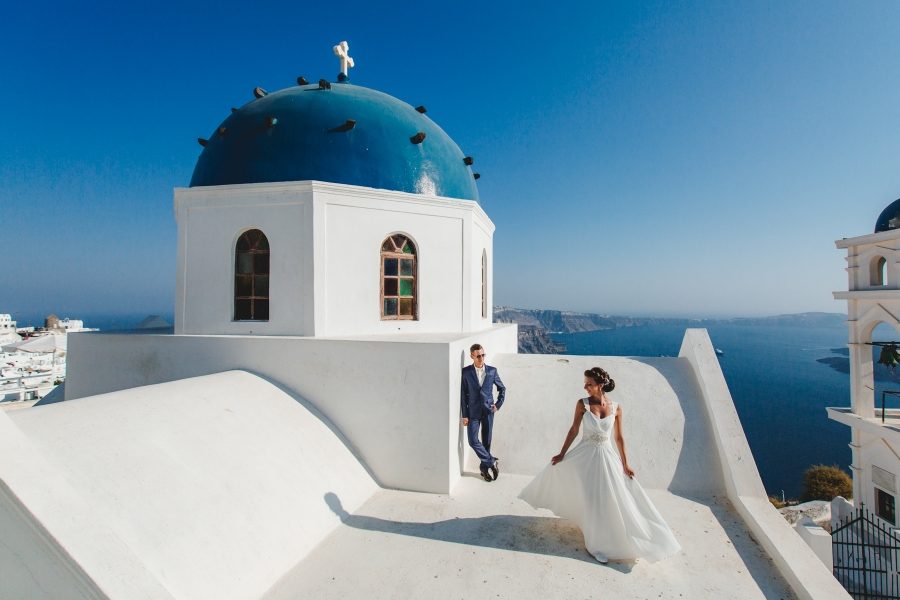 Santorini Proposal Photoshoot