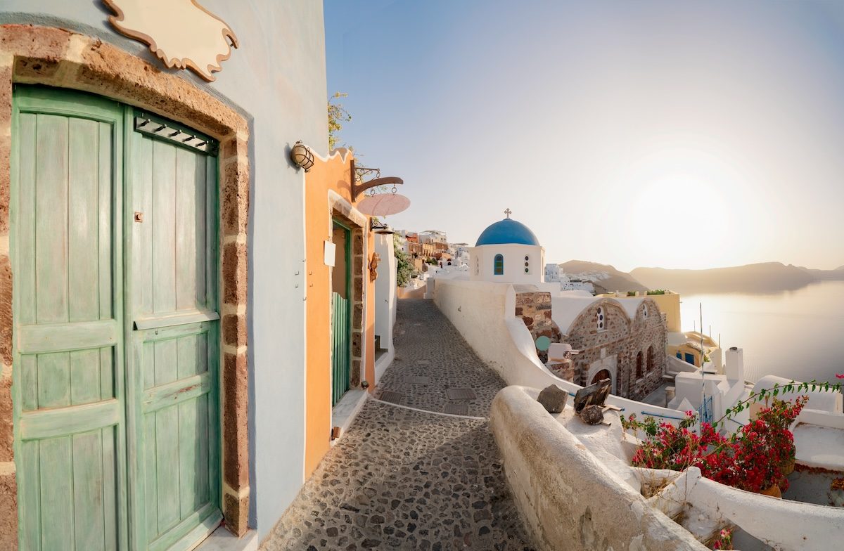 Marble Pathways of Oia