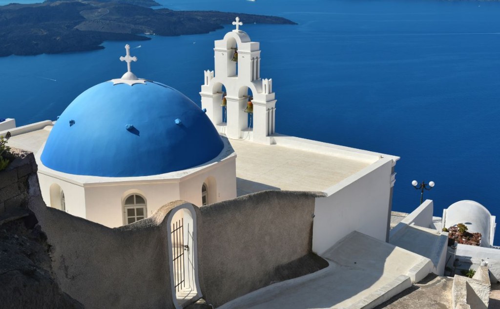 Blue Dome of Firostefani