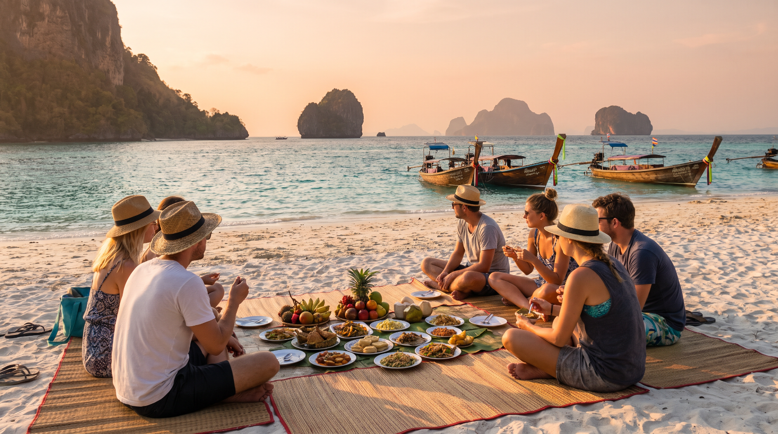 Beach Picnic at Koh Poda