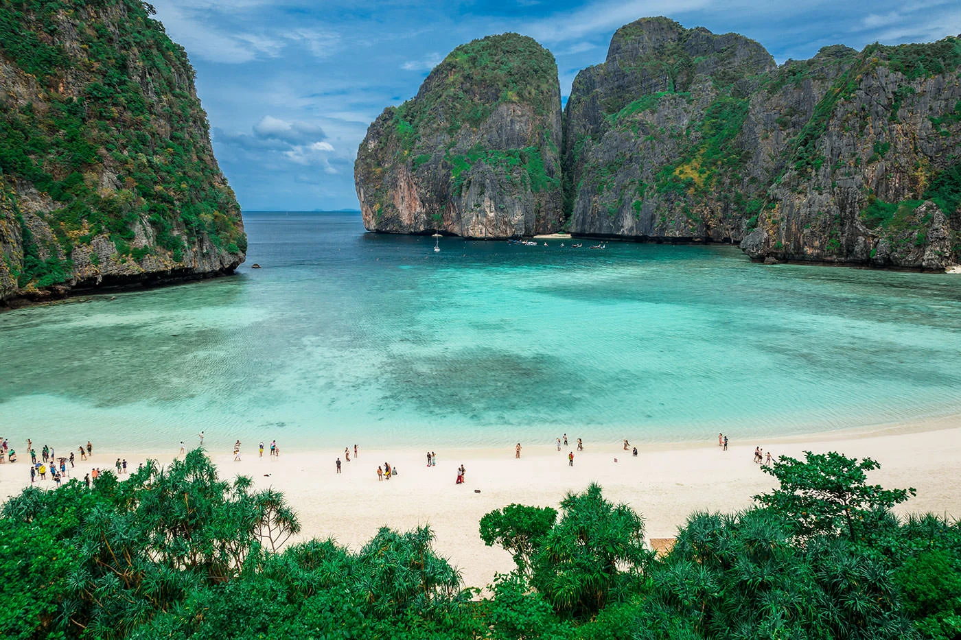 Relaxing at Maya Bay