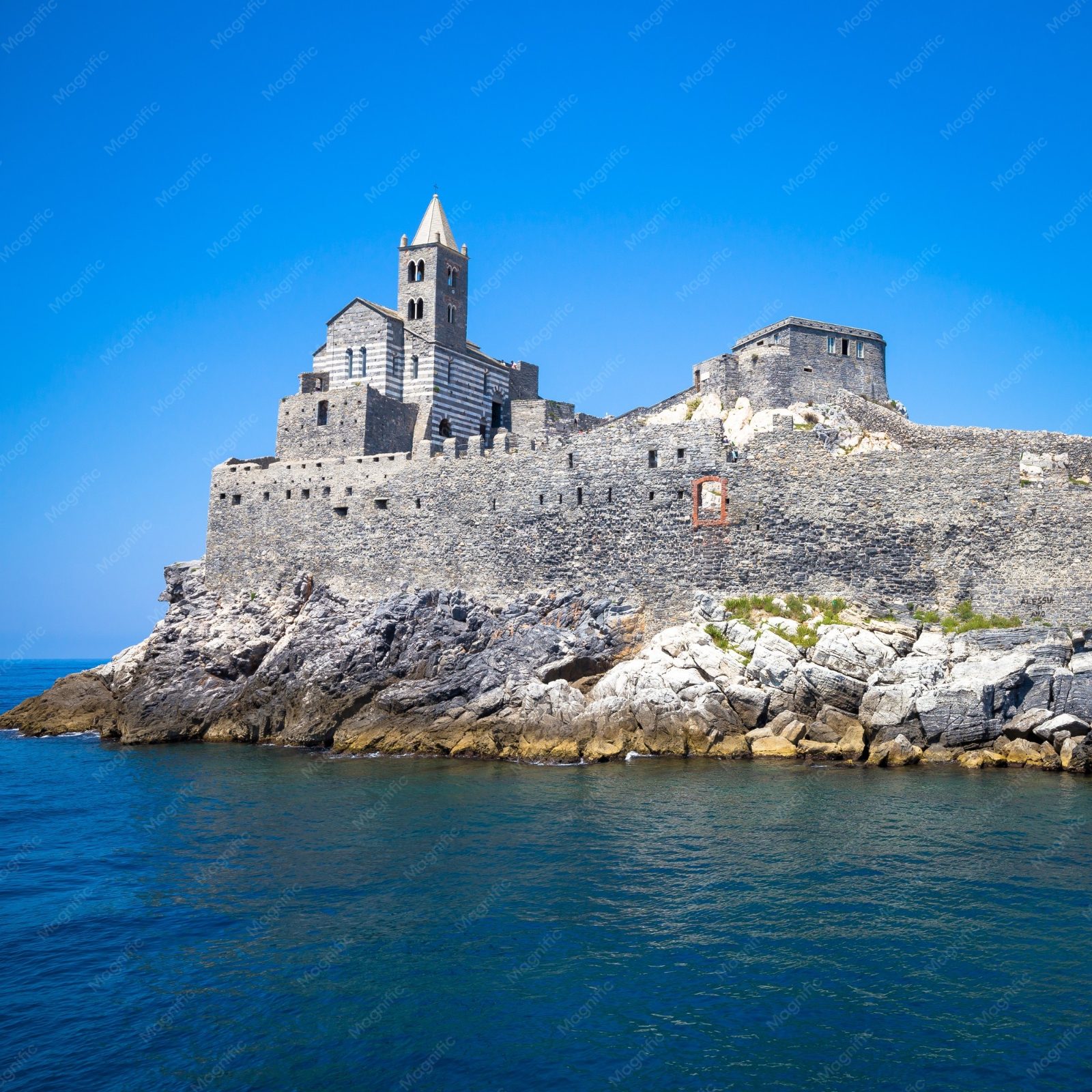 Sailing past Porto Venere