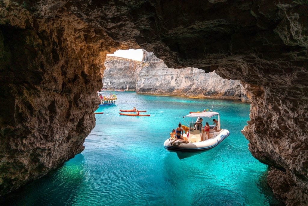 Exploring Santa Maria Caves