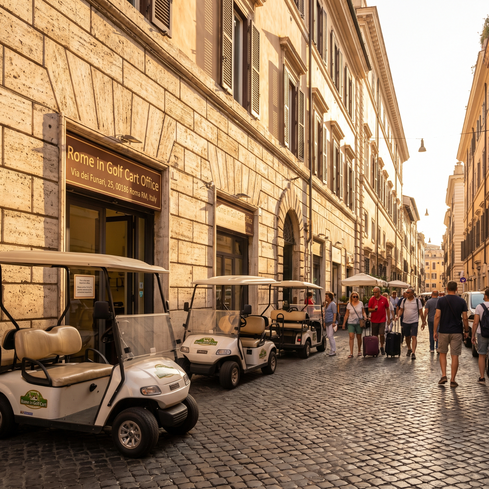 Rome in Golf Cart Office