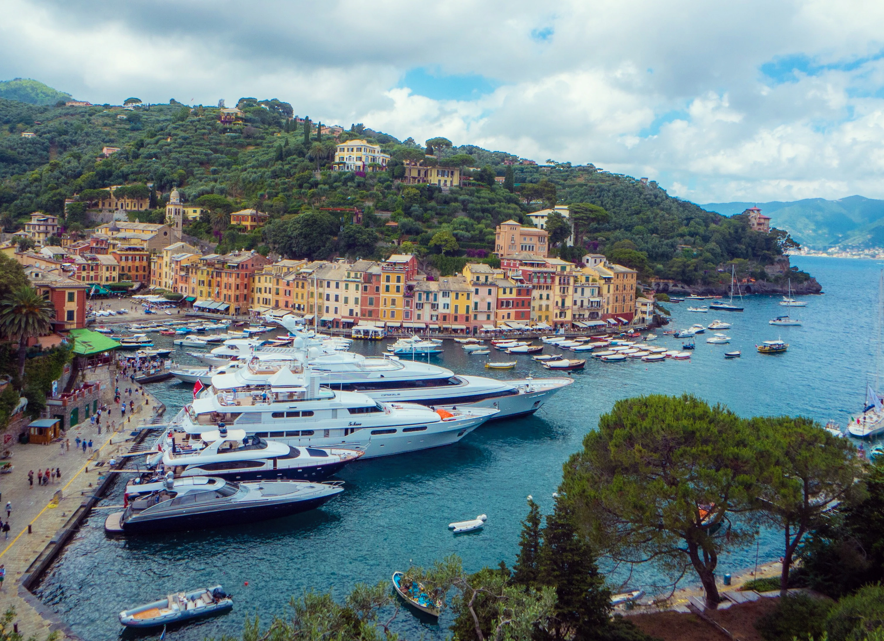 Departure from Portofino Harbor