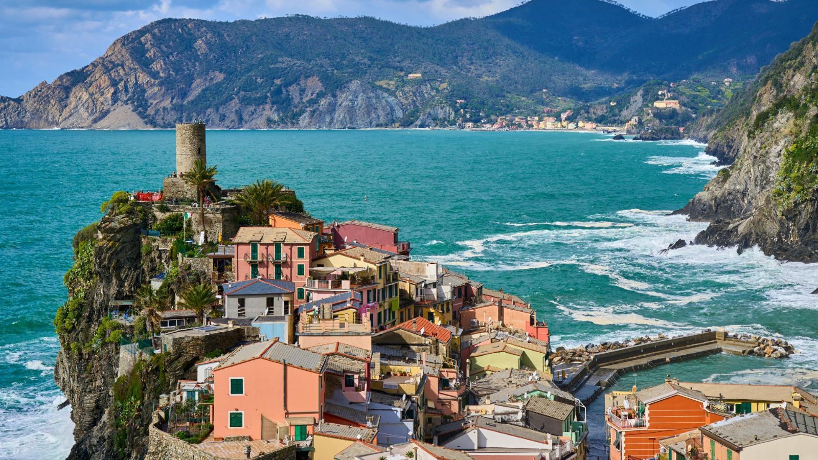 Vernazza Harbor and Watchtower