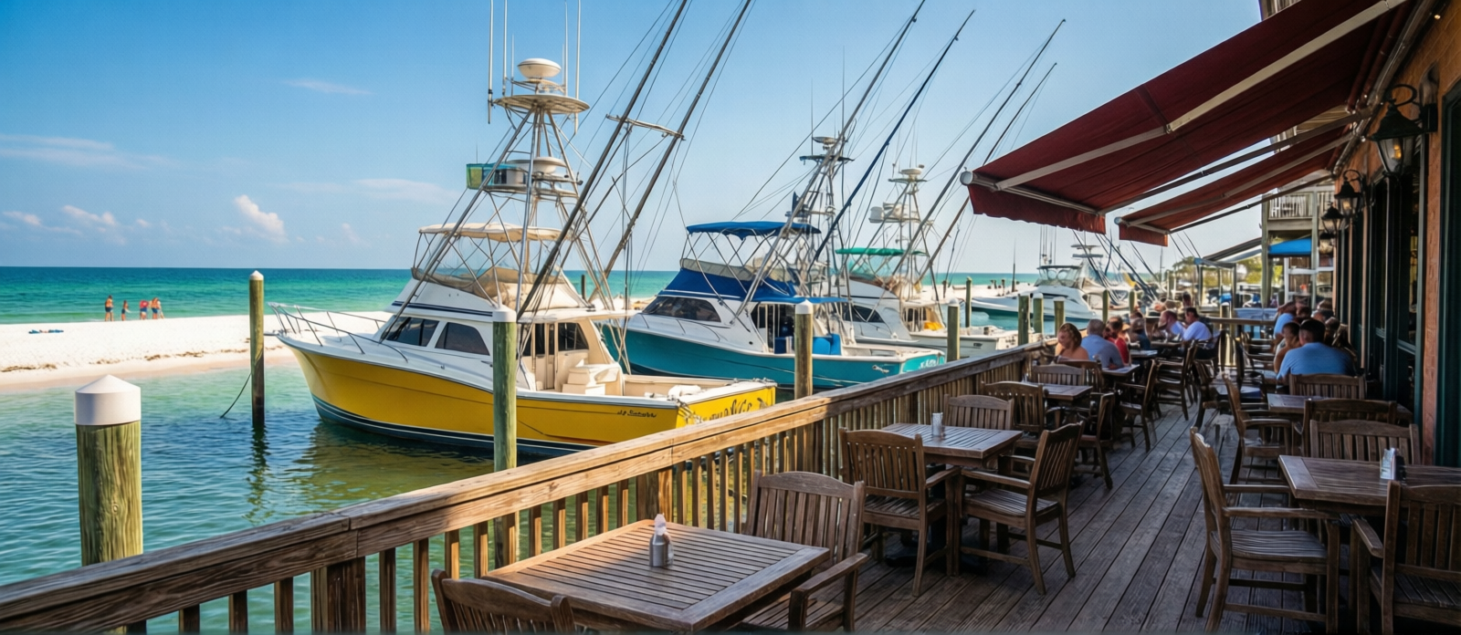 AJ's Seafood Upper Deck Rail