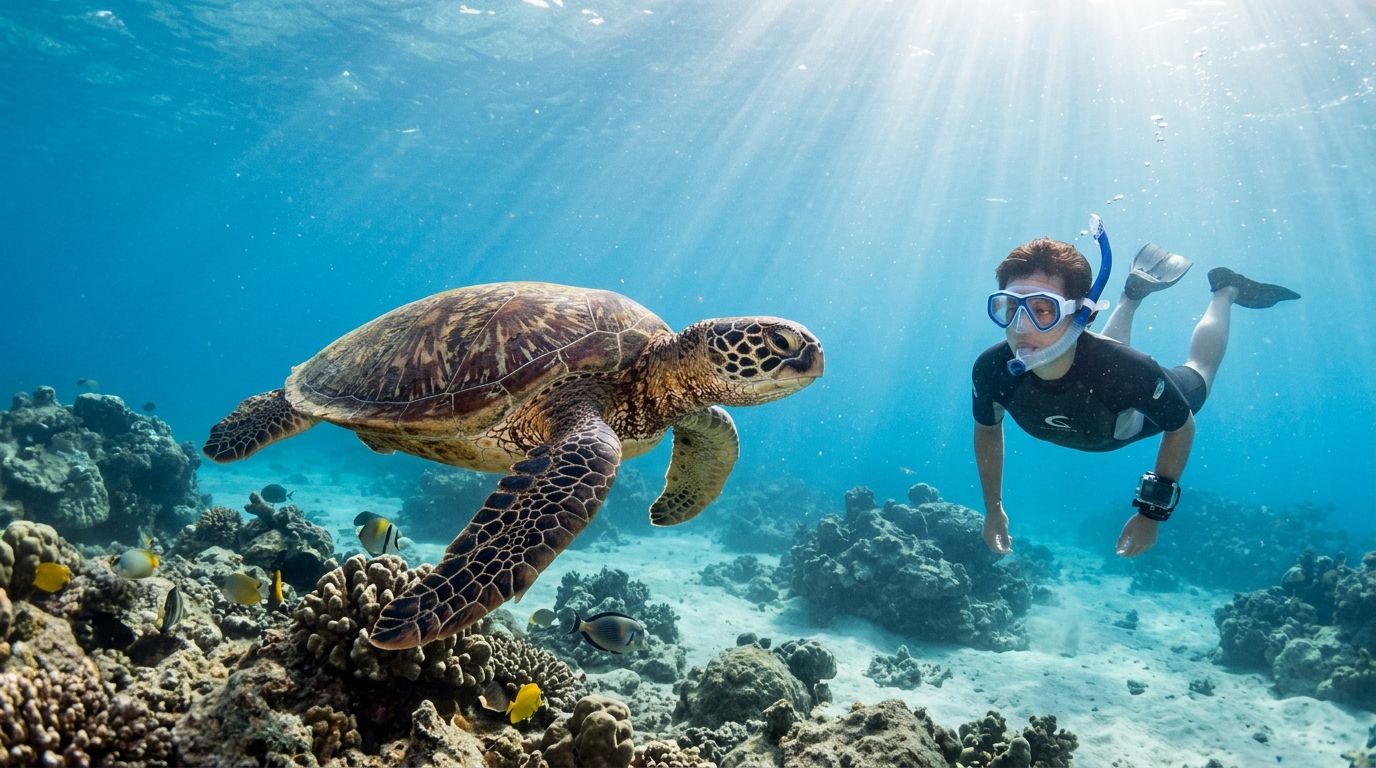 Turtle Snorkeling on Oahu