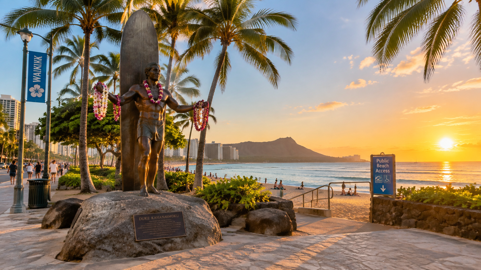 Waikiki Beach main entry