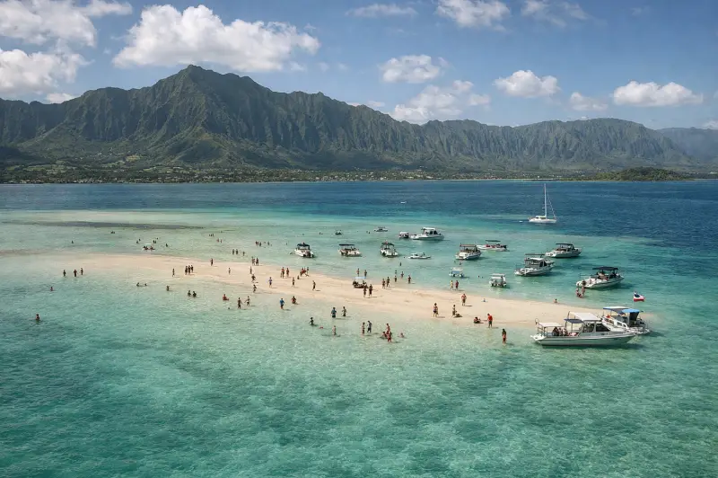 Kaneohe Bay Sandbar Approach