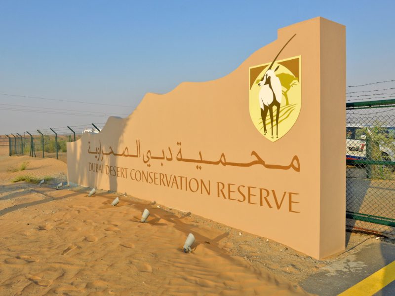 Dubai Desert Conservation Reserve Entrance