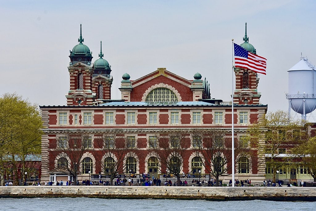 Ellis Island Backdrop View