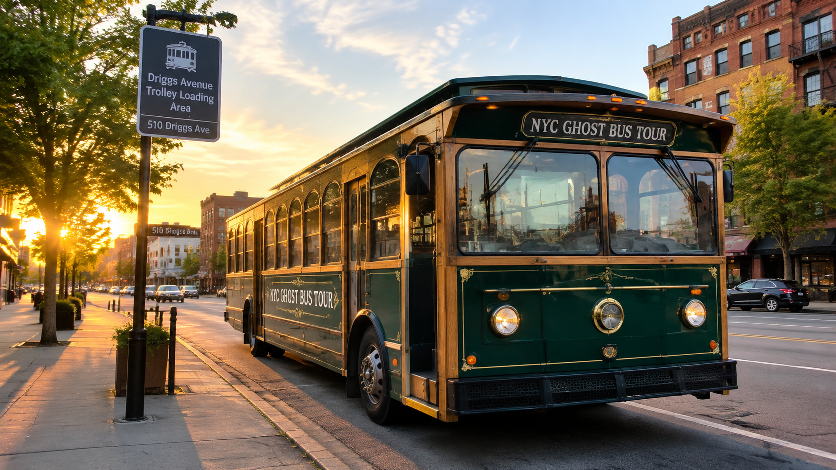 Driggs Avenue Trolley Loading Area