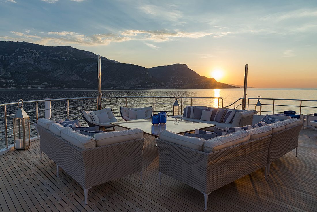 Aft Deck Sunset Corner