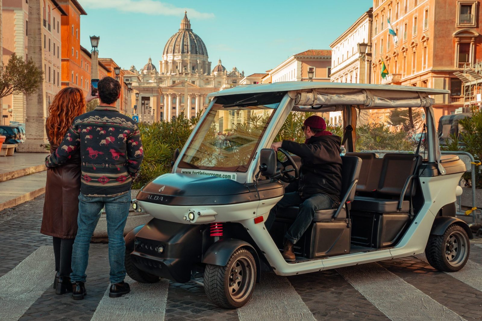 Rome Golf Cart Tour at Night