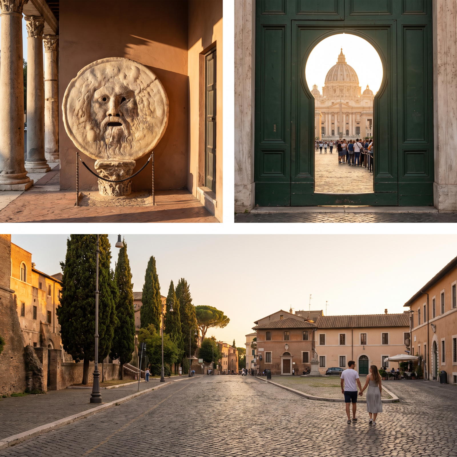 Aventine Hill Keyhole and Mouth of Truth