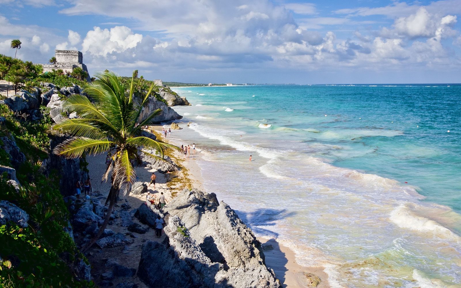 El Castillo from the Beach Cove