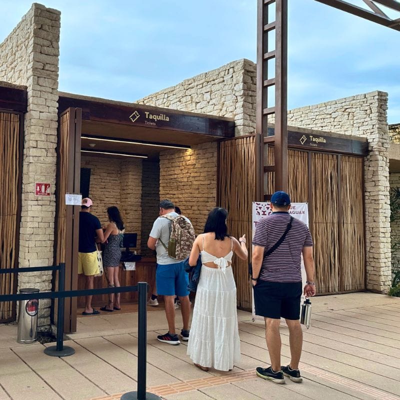 Entrance and ticket check