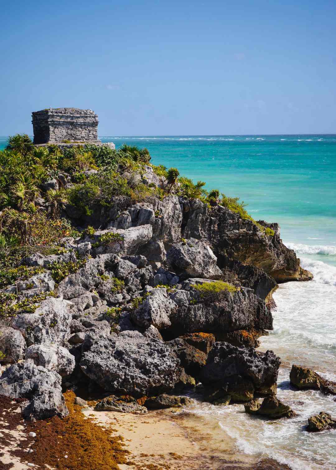 El Castillo from the Beach Access Path