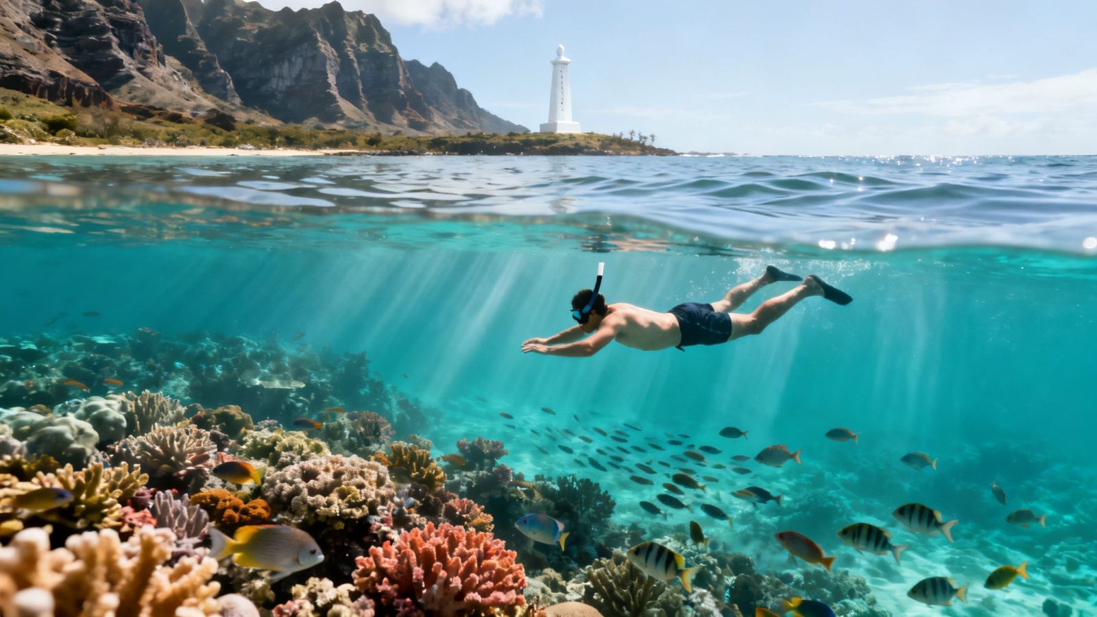 Underwater Coral Drop-off
