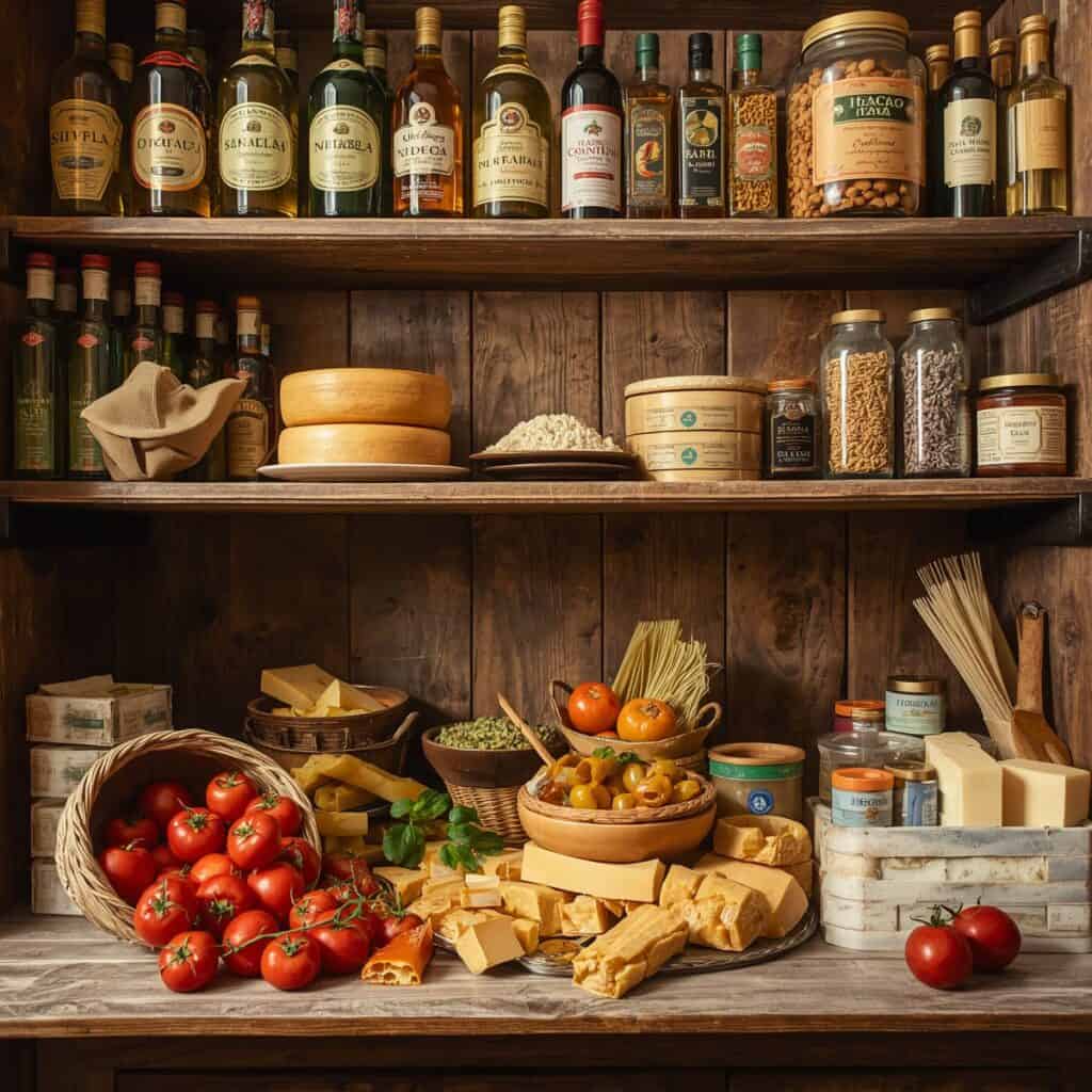 Tuscan Ingredients Pantry