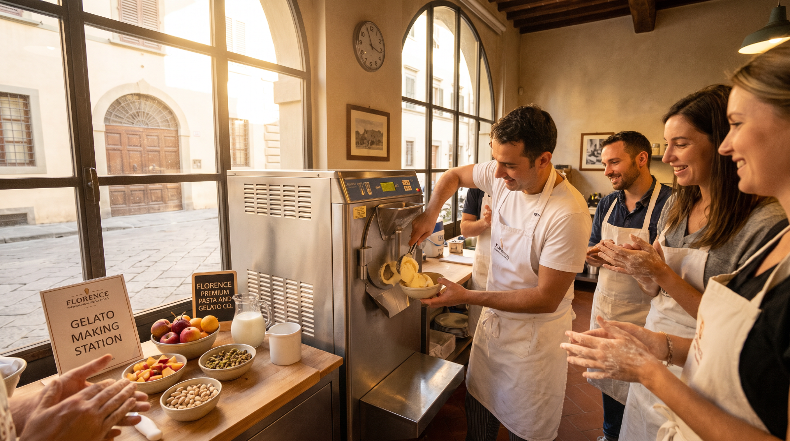 Gelato Making Station