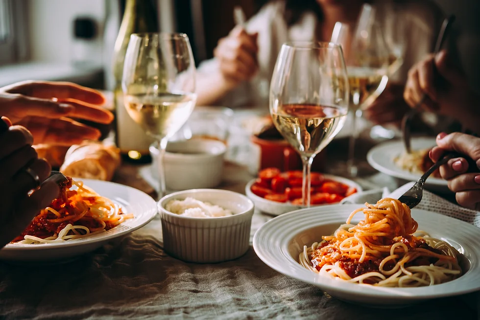 Seated Meal and Wine Pairing