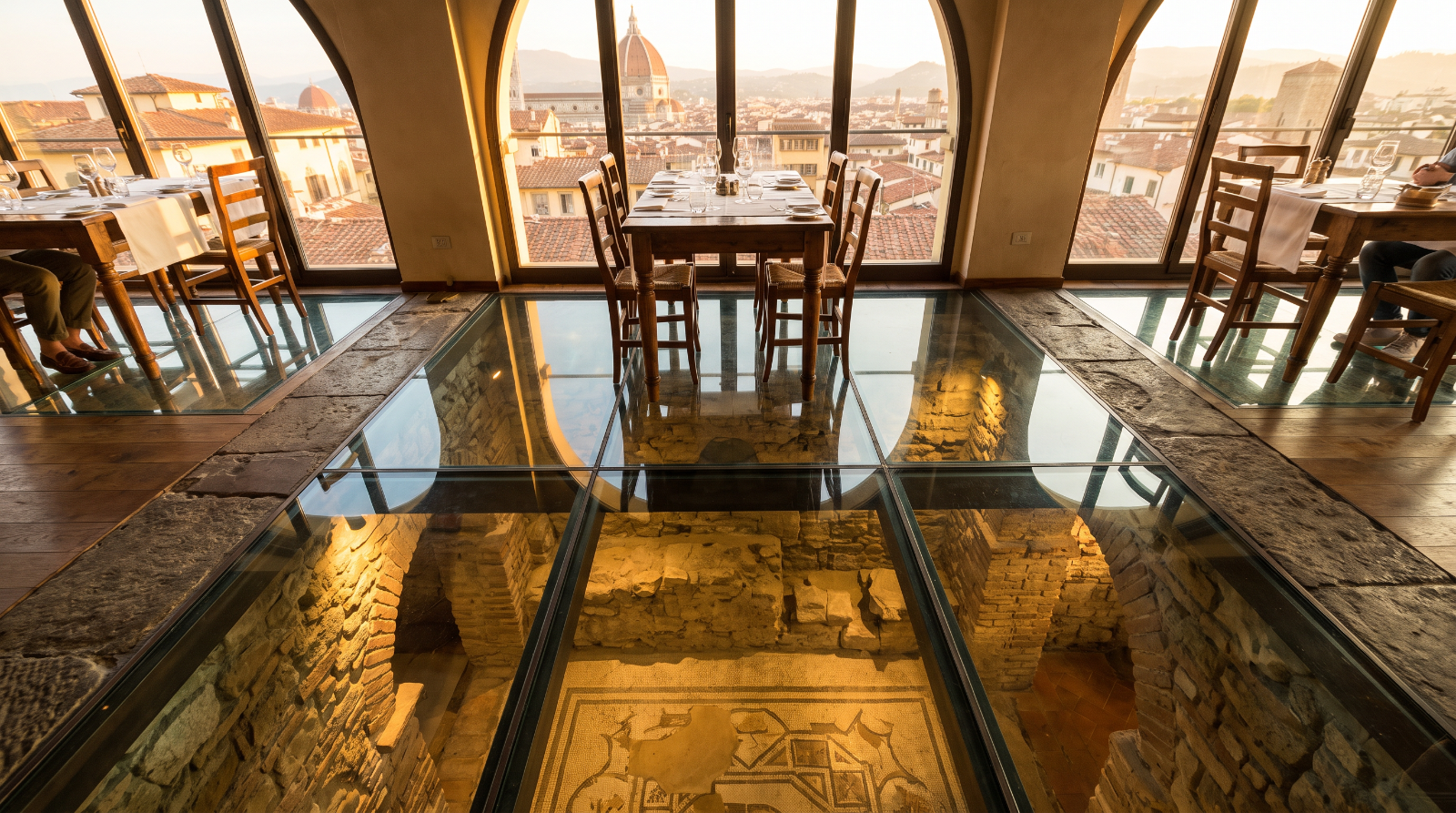 Glass-Floor Dining Area