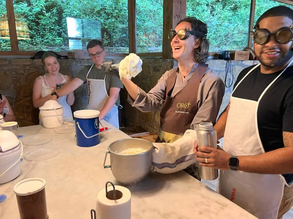 The Gelato Demonstration Counter