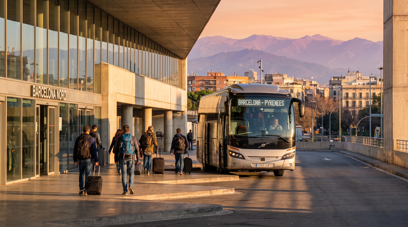 Departure from Barcelona