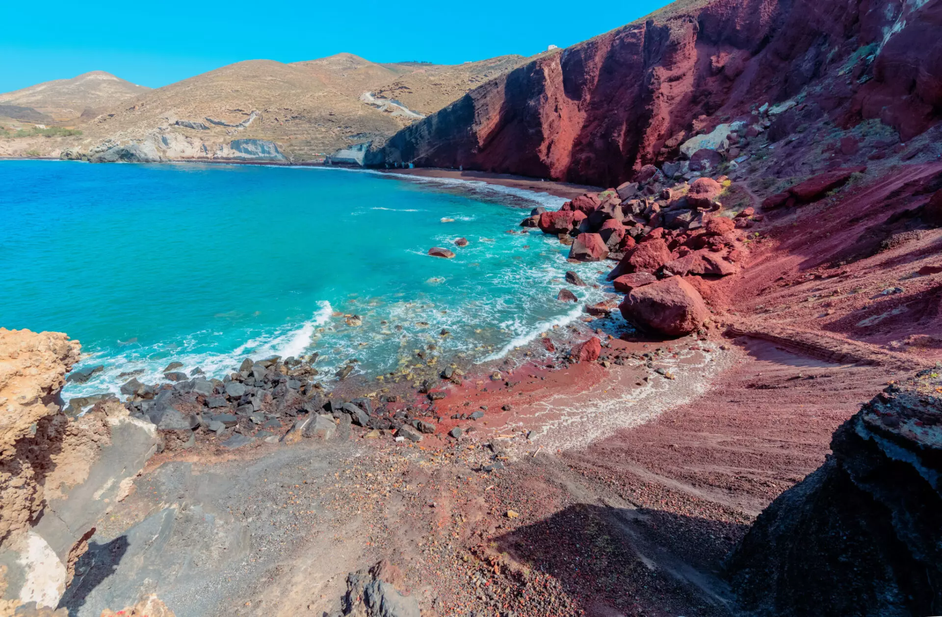 Red Beach Seascape