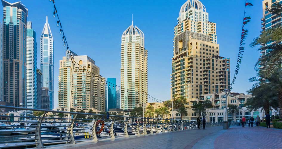 Dubai Marina Walk jetty