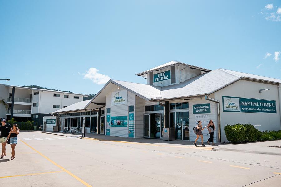 Check-in at Airlie Beach