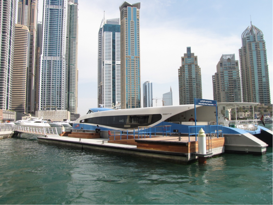 Check-in at pontoon