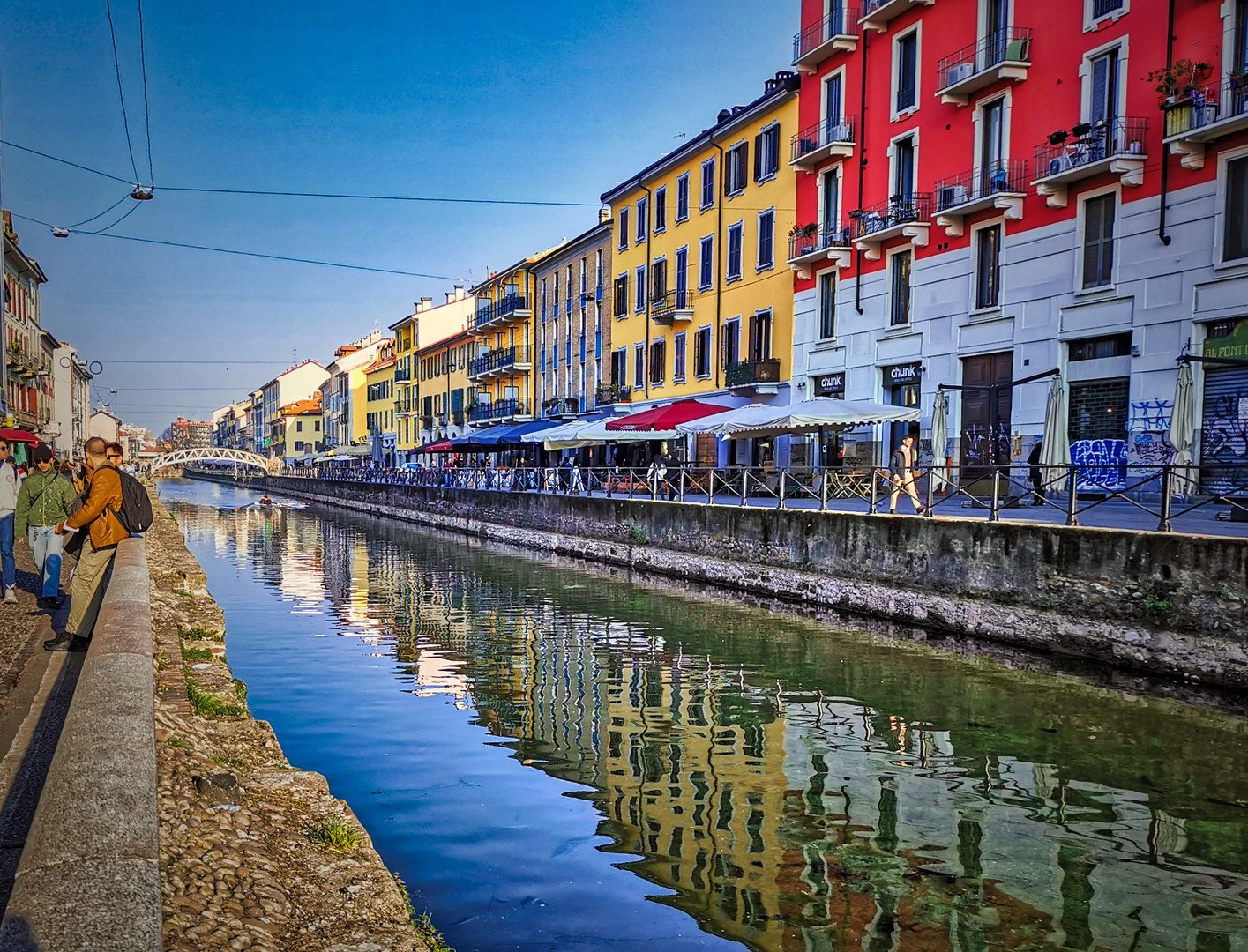 Boarding at Alzaia Naviglio Grande