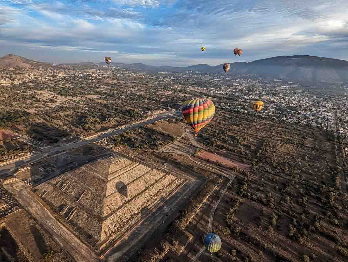 Hot Air Balloon Aerial View