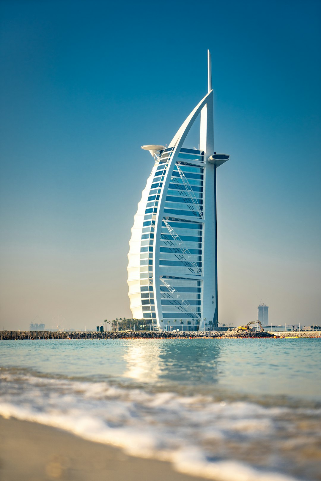 Burj Al Arab Distant Skyline Shot