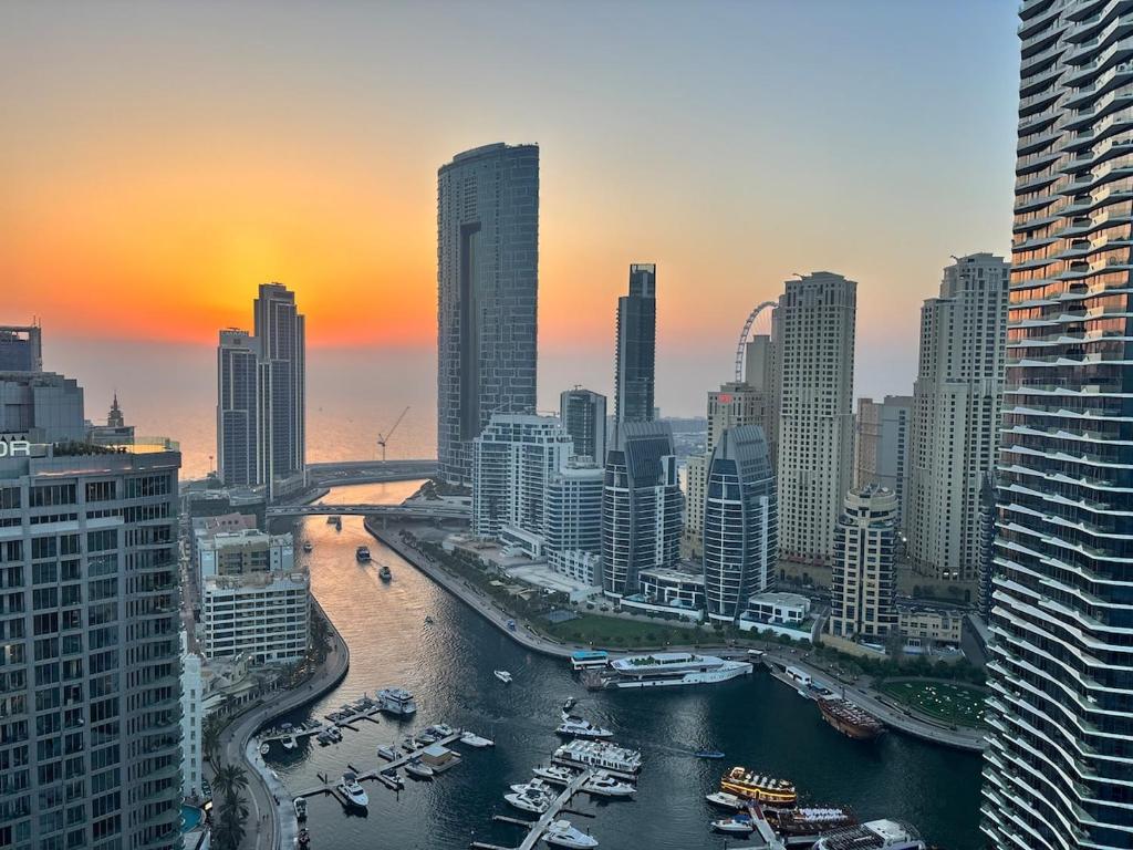 Marina Skyscraper Canyon at Golden Hour