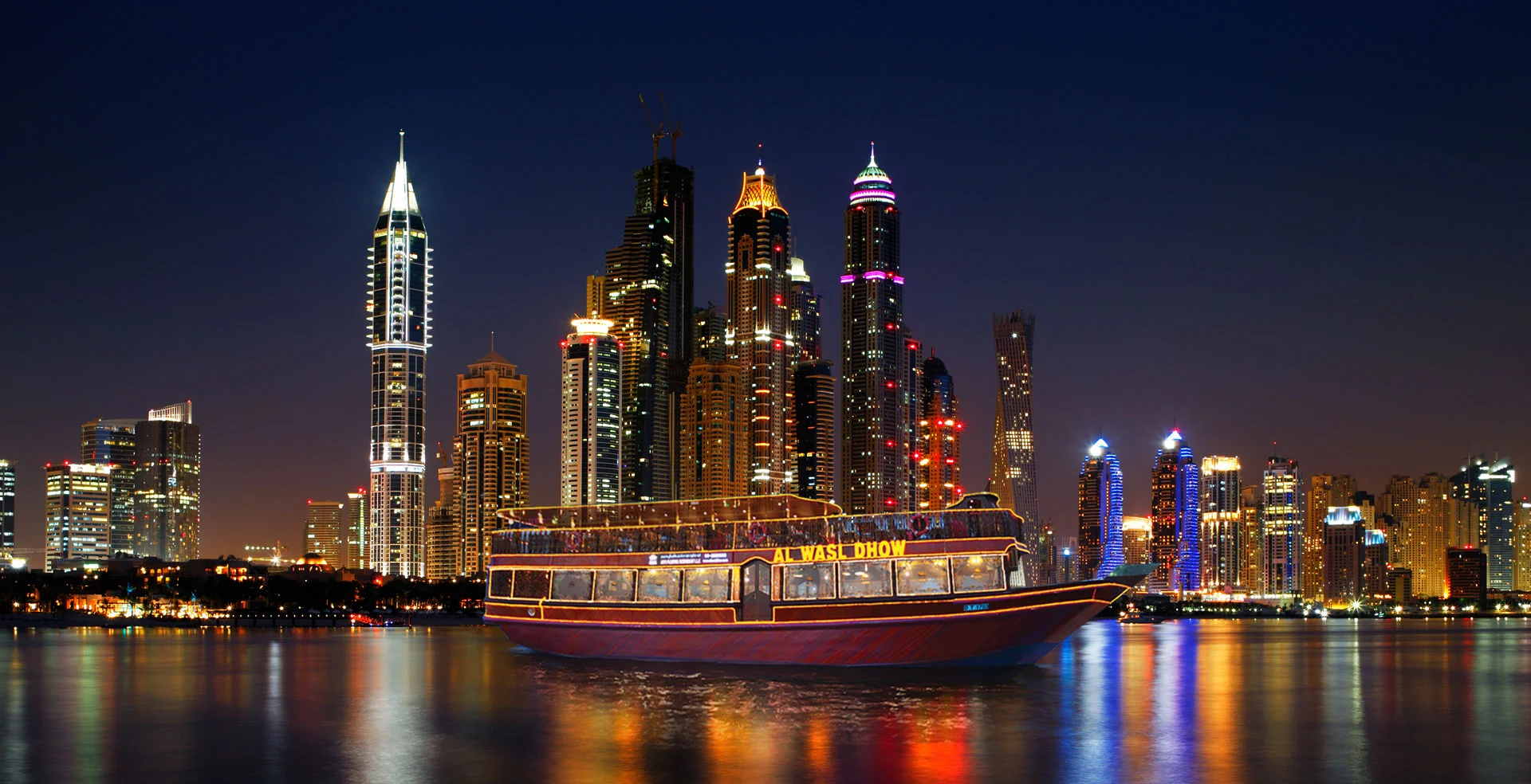 Dubai Marina Skyline Cruise Route
