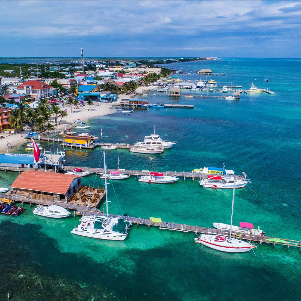 San Pedro Town dock